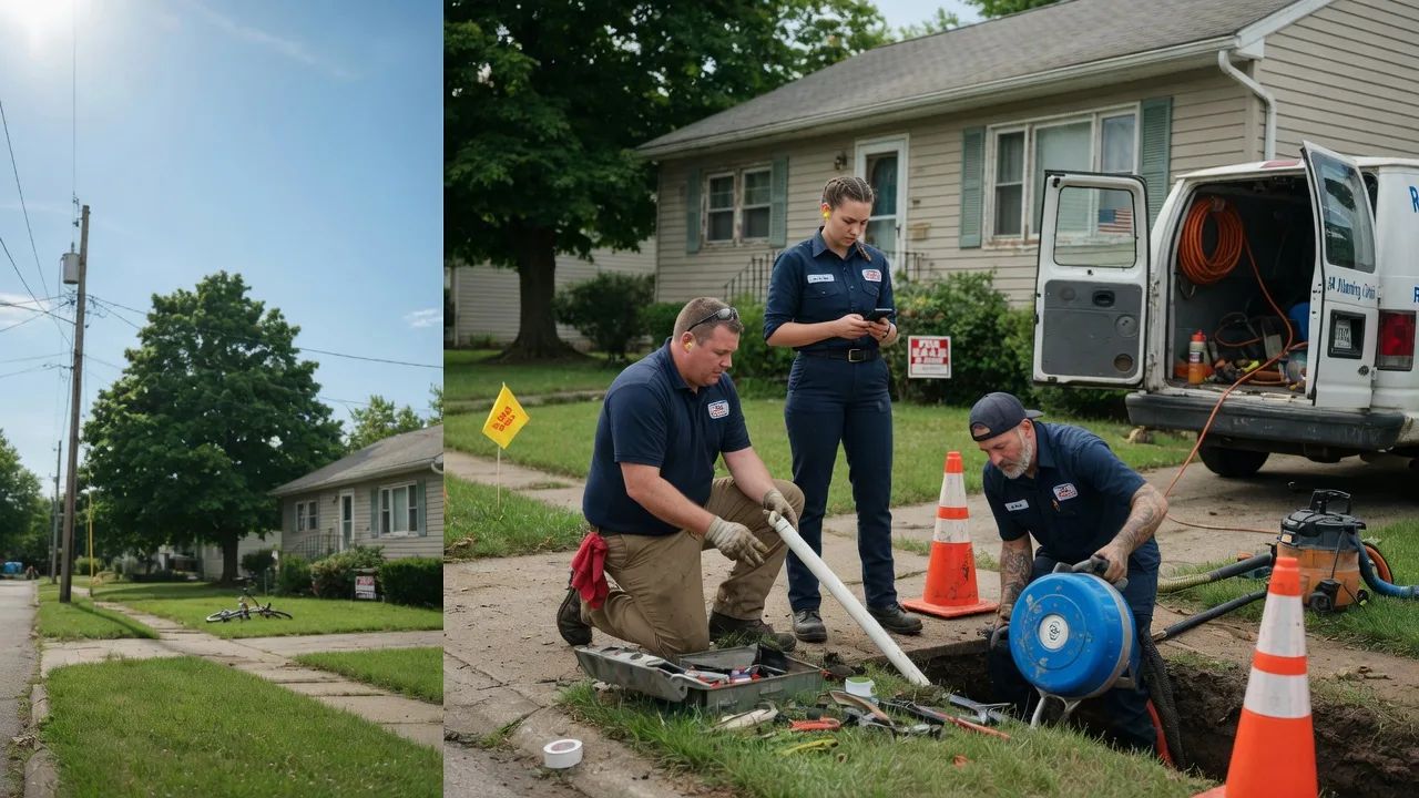 Sewer Line Repair in West Newton, IN near me